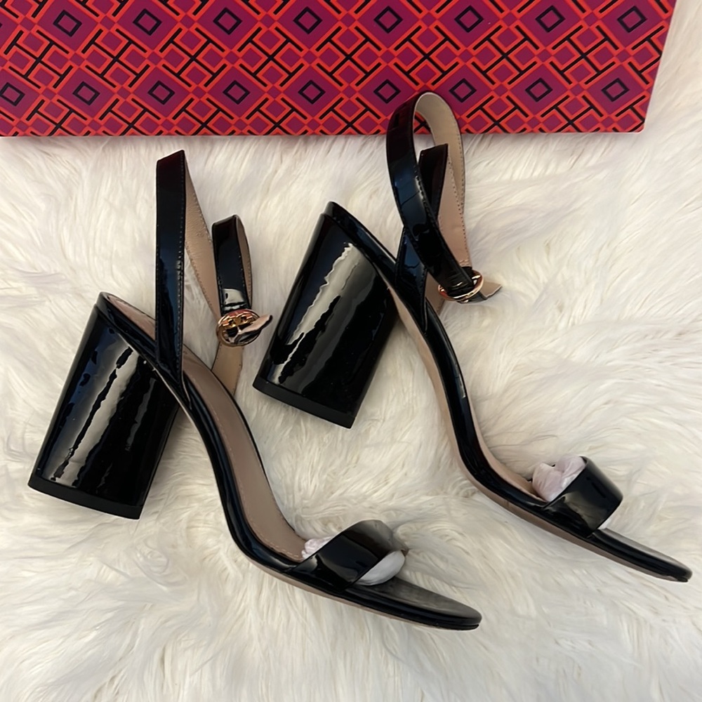 Tory Burch patent heeled sandals